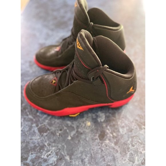 Nike Air Jordan Melo M4 Bred Black Red Sz 10 Men's - Picture 2 of 7